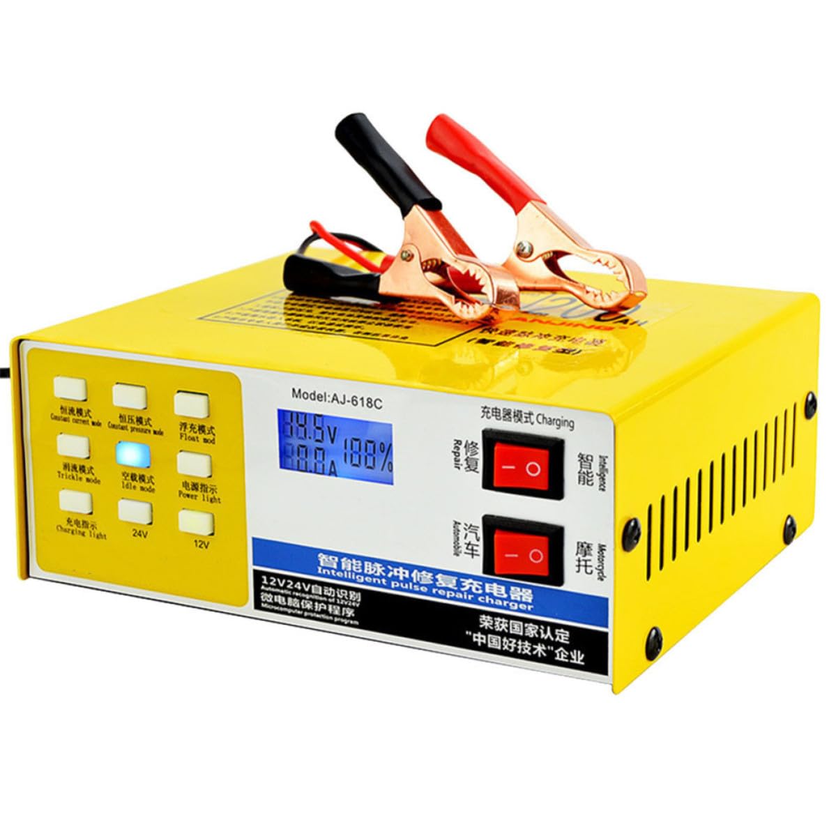 Caricabatteria Intelligente per Auto 12v 24v 220w Stop Automatico