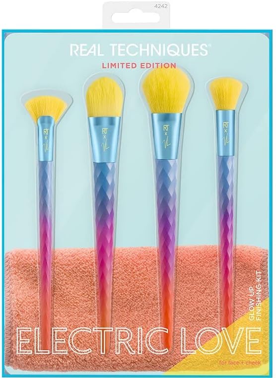 Real Techniques Electric Love Glow Up Finishing Kit Limited Edition