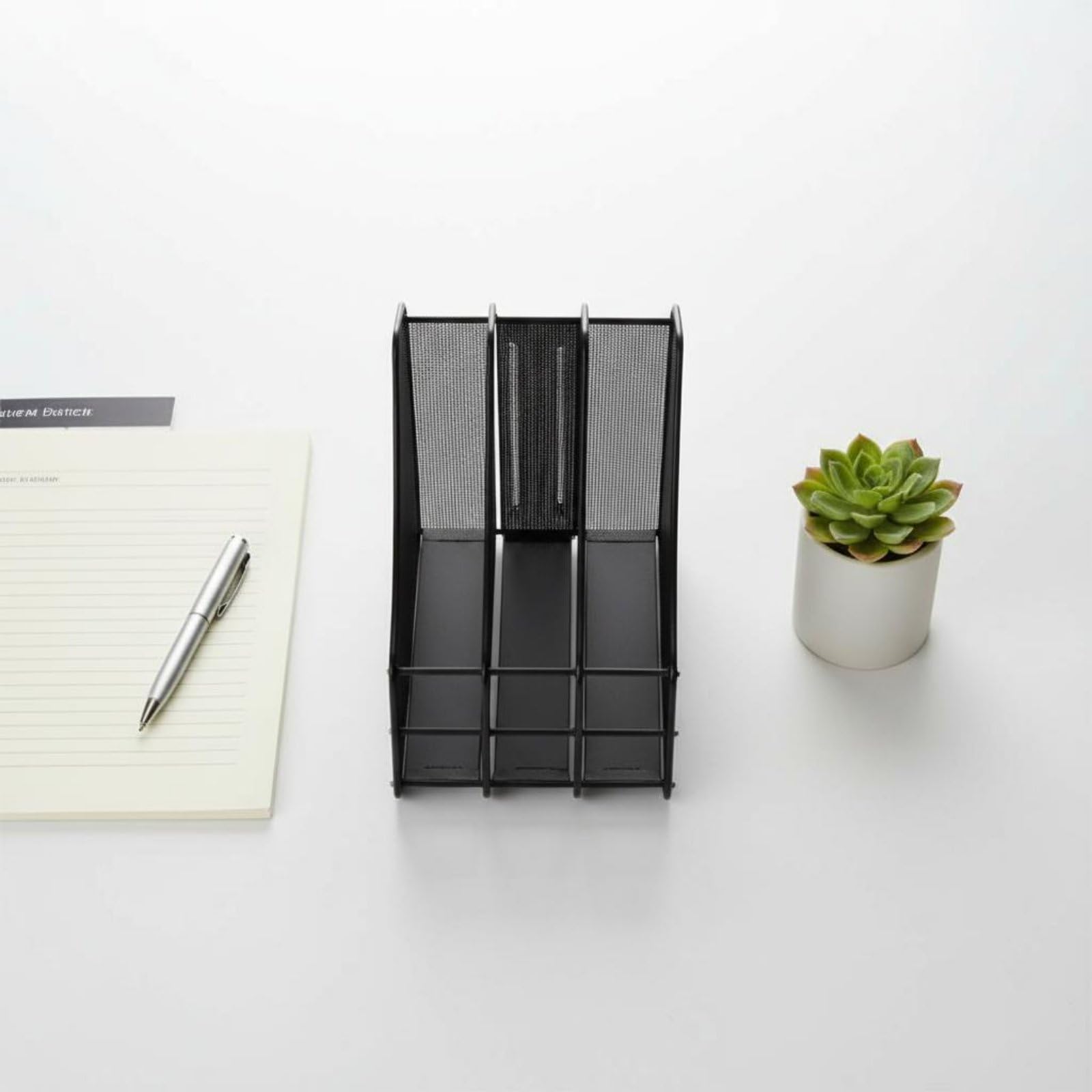 Portadocumenti a Rete Portadocumenti Organizer Portafogli Metallo Robusto Mantiene Penne E Note con Design Aperto per Ricerca Rapida Adatto per, Moderno-B