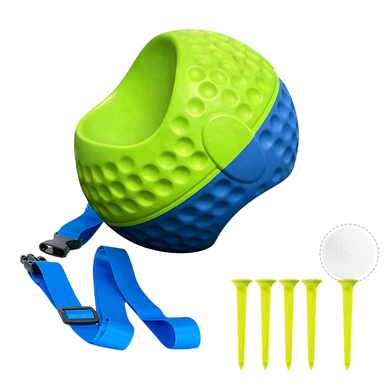 Yalitrca Golf Training Aids, Golf Swing Trainer with Lanyard and 5 Golfs Tees for Swings Correction, Alignment Assistance, Golfs Swing Training Aid Suitable for Beginner to Advanced Golfers
