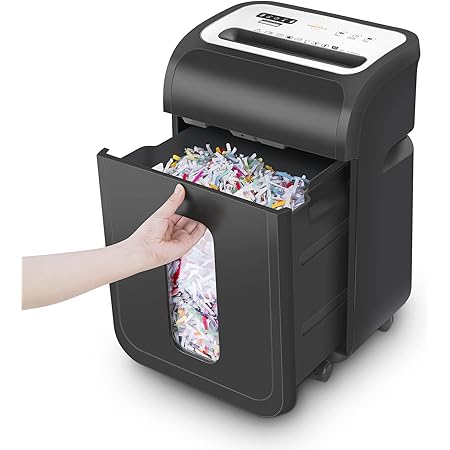 Tritadocumenti VidaTeco 10 Fogli - Taglio Incrociato P-4 Per Ufficio | Distrugge Carta, Graffette E CD - Foto 7