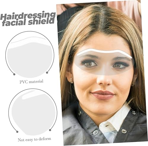 Miniatura 6 de Beaupretty 30 piezas de protectores faciales para corte de pelo, protectores faciales para peluquería, protectores de ojos ligeros para suministros