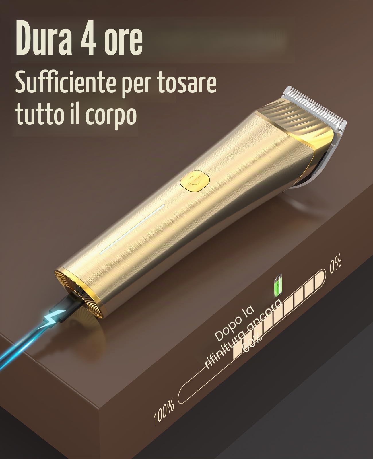 oneisall Kit per la toelettatura dei cavalli, senza fili, a basso rumore, per capelli lunghi spessi e opachi