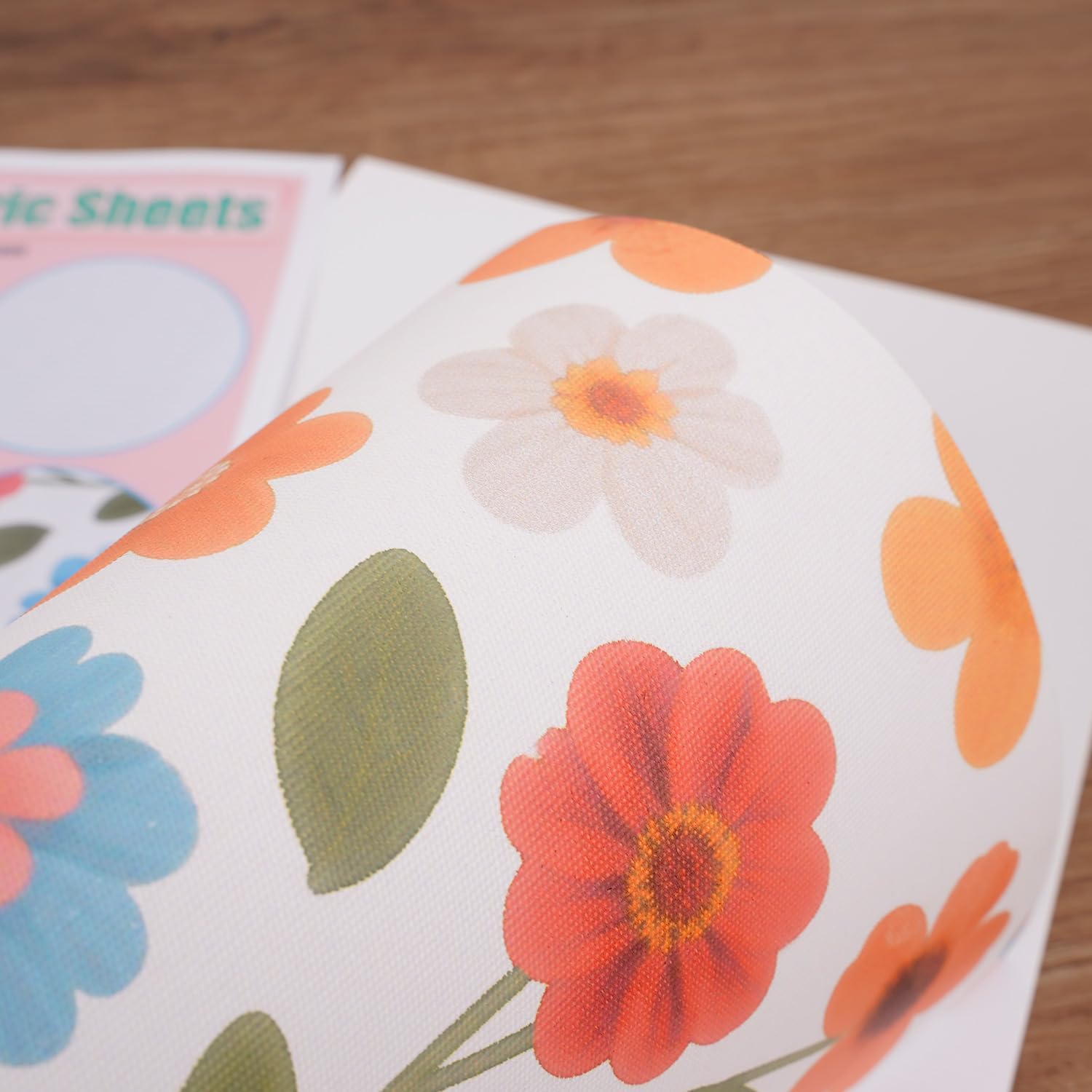 Printable Fabric Sheets, Canvas Paper for Inkjet Printer, 8.5x11" Photo Fabric Printer Sheets, Print on 100% Real Cotton, Matte Finish, No Watermark, 10 Sheets