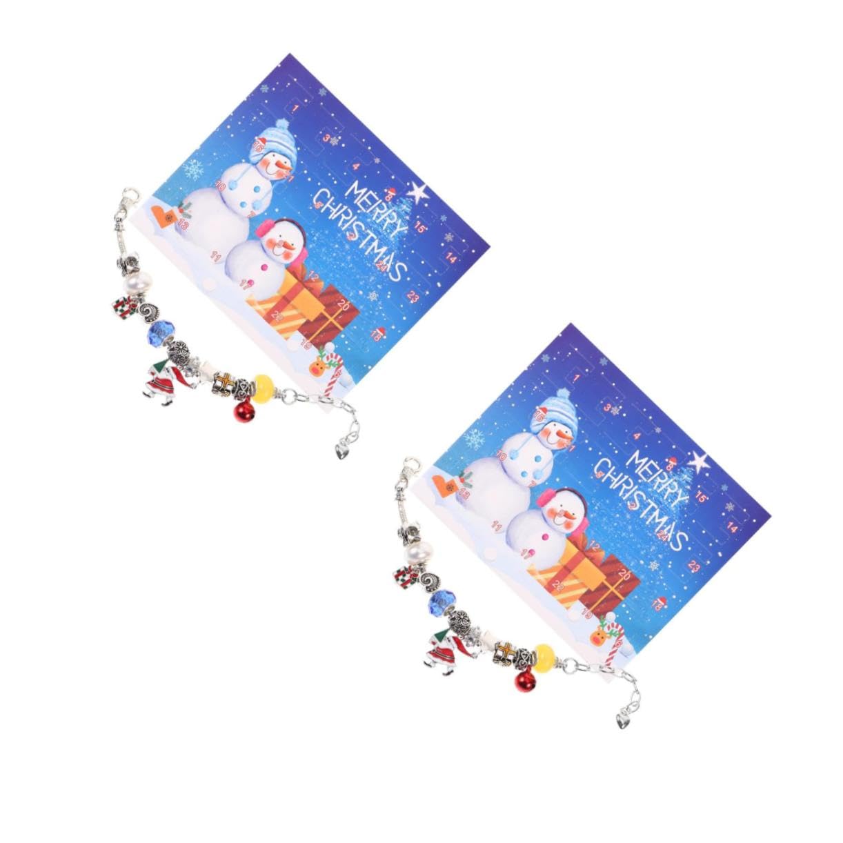 Bracelets et breloques de Noël SHINEOFI : lot de 2 chaînes à main