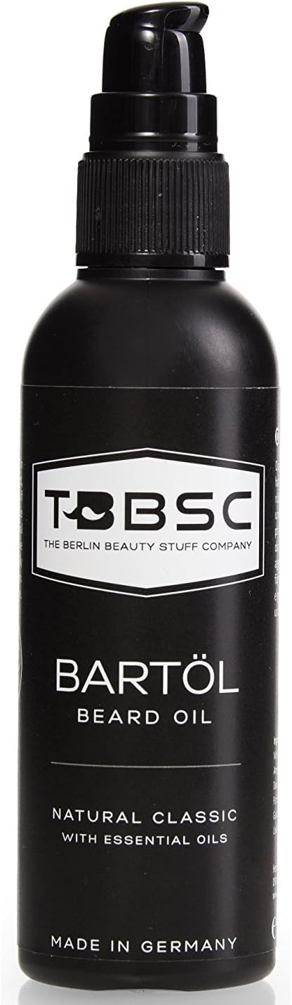 TBBSC Beard Oil 100 ml with Argane Oil (35%), Grape Seed Oil, Almond Oil, and Vitamins E & K