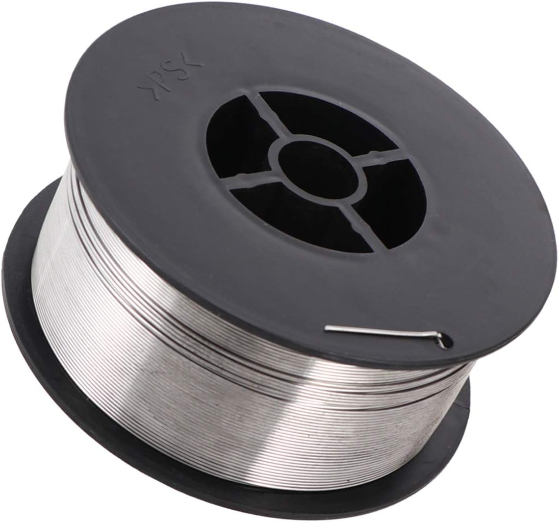 TEHAUX 4.6kg No Gas Mig Welding Wire Reel Roll Flux Cored Carbon Steel Mig Welding Wire for Easy Slag Removal