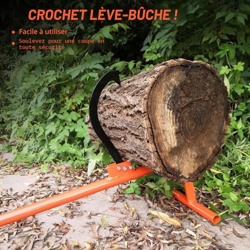 Levier à grume forgé de 130 cm anti-glisse contre le mal de dos - 6