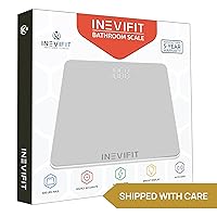 Vista 5 de INEVIFIT Bathroom Scale, Highly Accurate Digital Bathroom Body Scale, Precisely Measures Weight up to 400 lbs