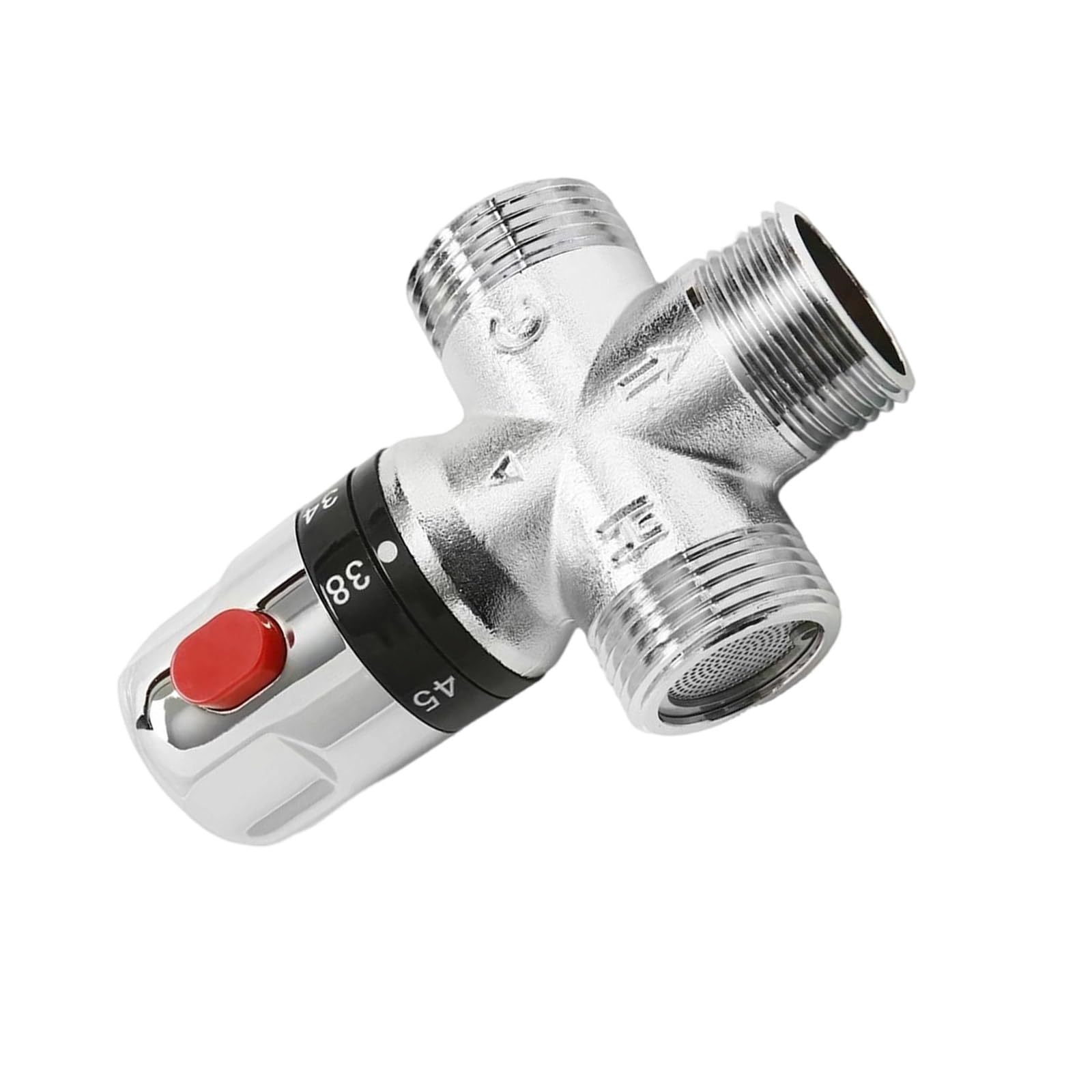 Hdoytxxm Dn25 Brass Thermostatic Water Valves Shower With Temperature General Fit For Home Hotel Pipe Systems Anti Erosion Brass Plumbing