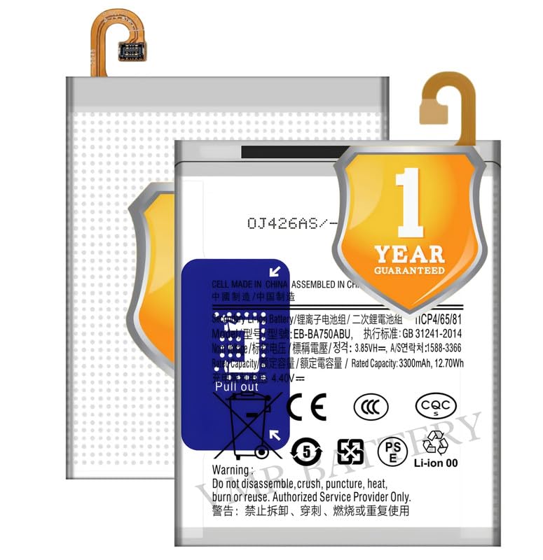 Image of Original EB-BA750ABU Battery Compatible for Samsung Galaxy A7 (2018) (SM-A750F) | A8s (SM-G887F) | A10 (SM-A105F) | M10 (SM-M105F) - (3400mAh) - 1 Year Warranty K7