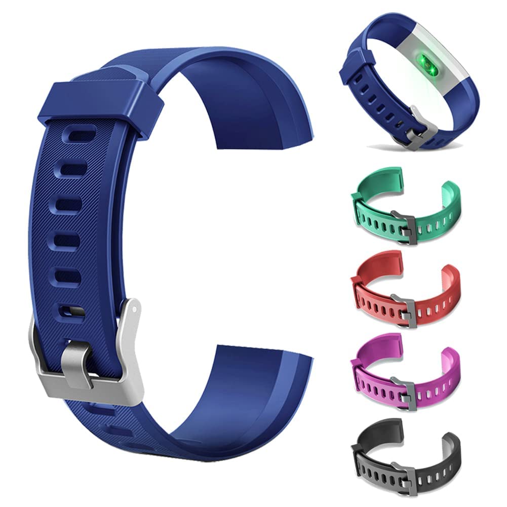 Set 5 Cinturini Sostitutivi Per ID115Plus HR – TPE, Colori Assortiti