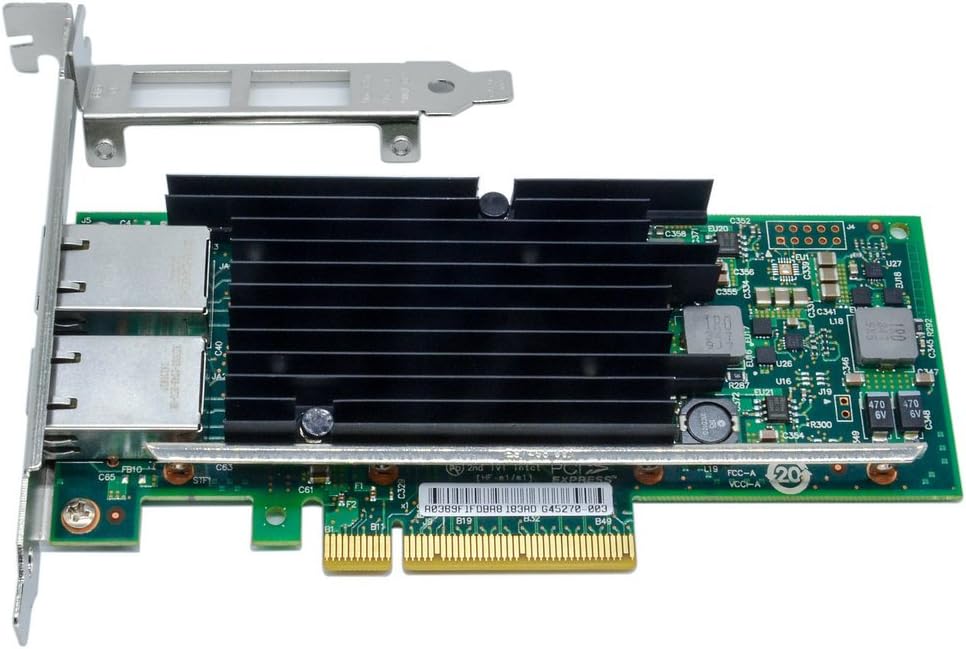 10Gb PCI-E x8 with Intel Chipset X540-T2 Ethernet Network Card Dual RJ45 Port Server LAN Controller Adapter NIC - Image 4