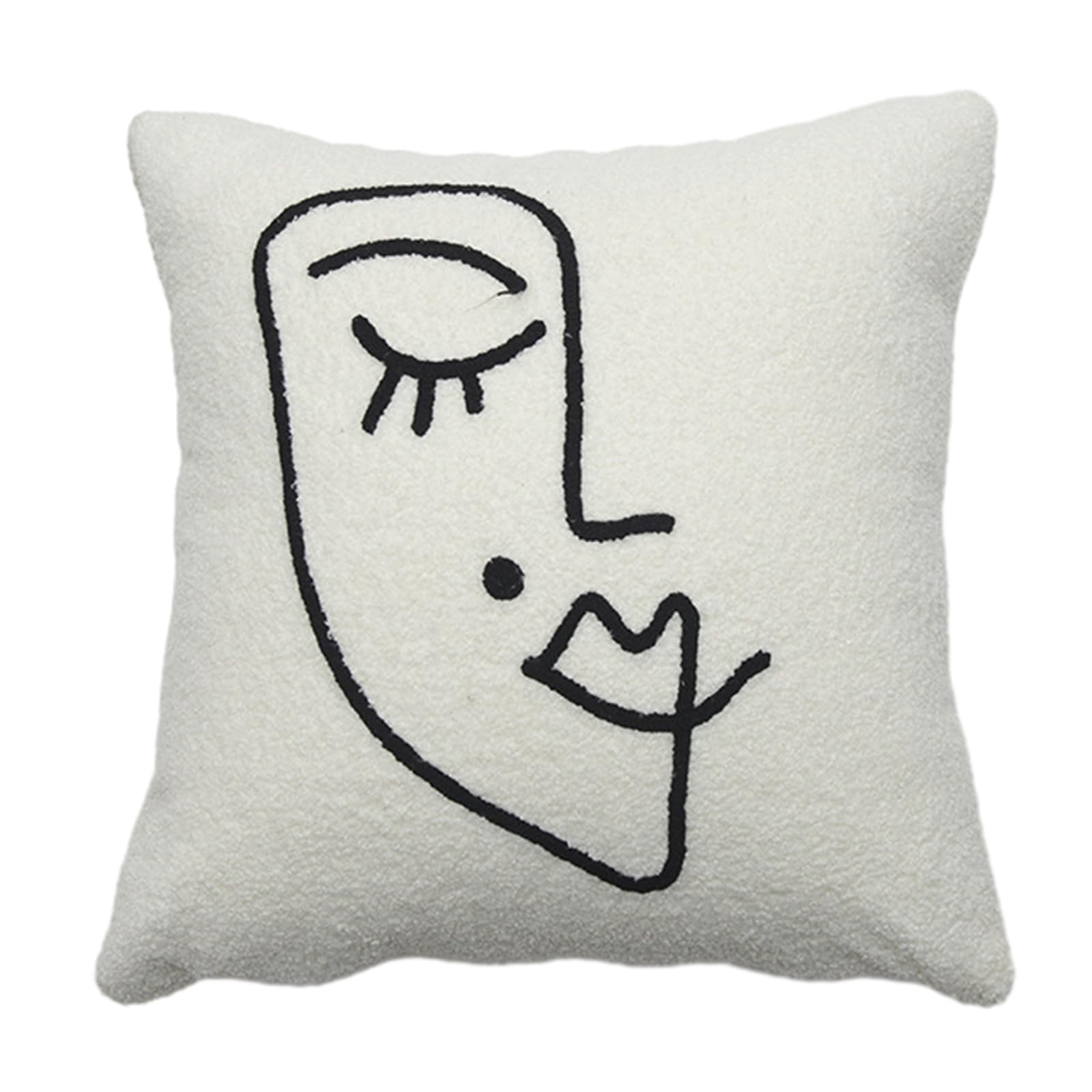 Csnbfiop Unique Pillow Case Sofa Cushion Pillow Cover Embroidered Decorations Stylish And Artistic