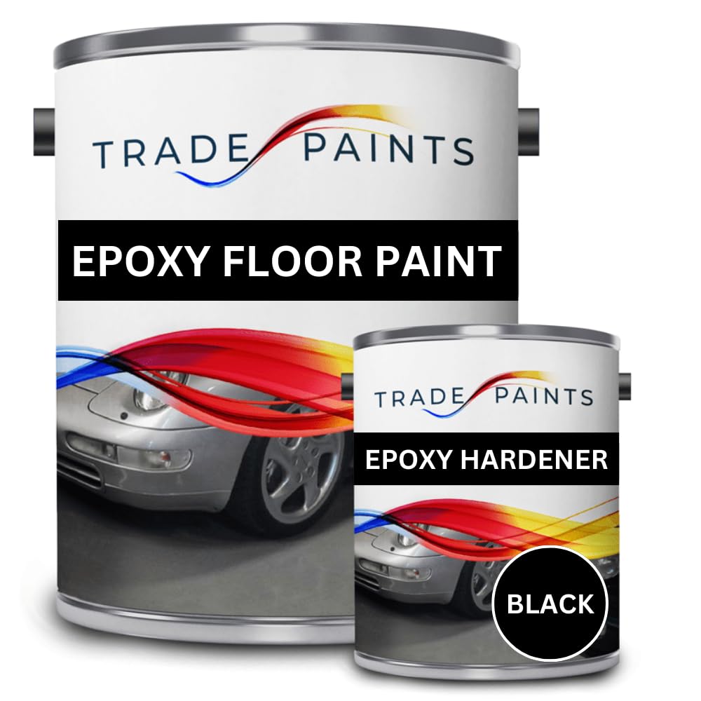 2 Pack Epoxy Garage Floor Paint - 5 Litres (Black)