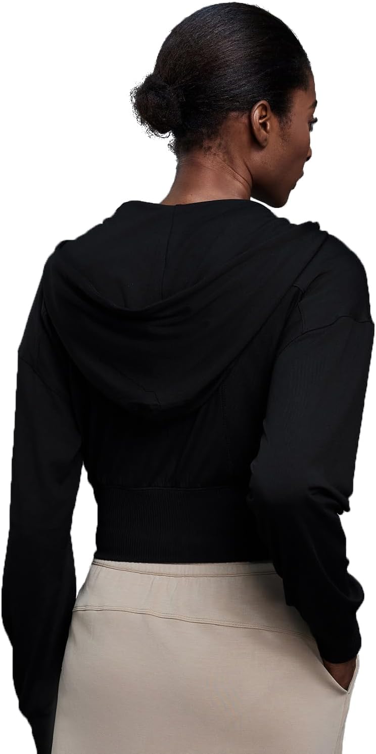 Womens Zip Up Cropped Hoodie Thin Cotton Workout Jacket Athletic Casual Slim Fit Sweatshirts 2026 Fashion