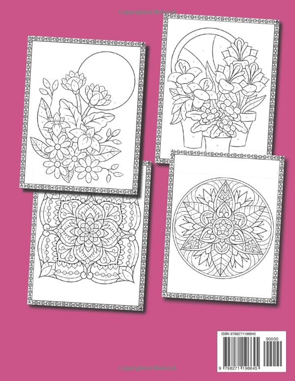 Color By Number Coloring Book for Adults: Relaxing Colour-by-Number Designs for Adults to De-stress & Unwind image 3