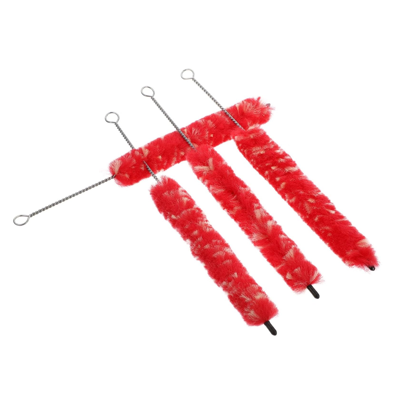 QUMIIRITY Convenient Clarinet Brush 4 Pack Ideal for Quick and Clarinet Cleaning Storage Ring Included Random Color