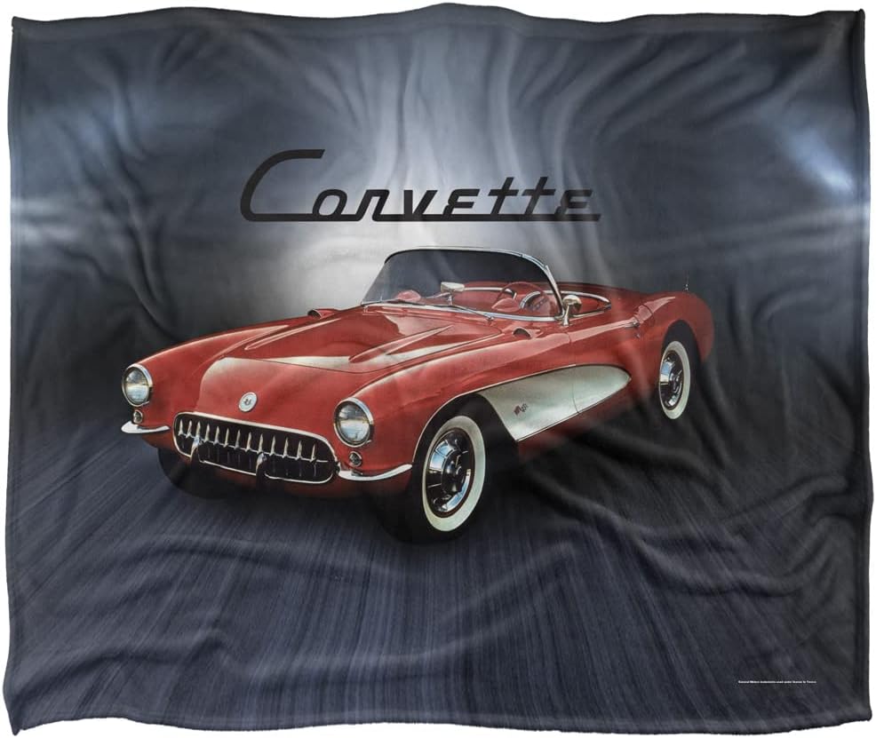 Chevrolet Corvette Shine Officially Licensed Silky Touch Super Soft Throw Blanket 50" x 60"
