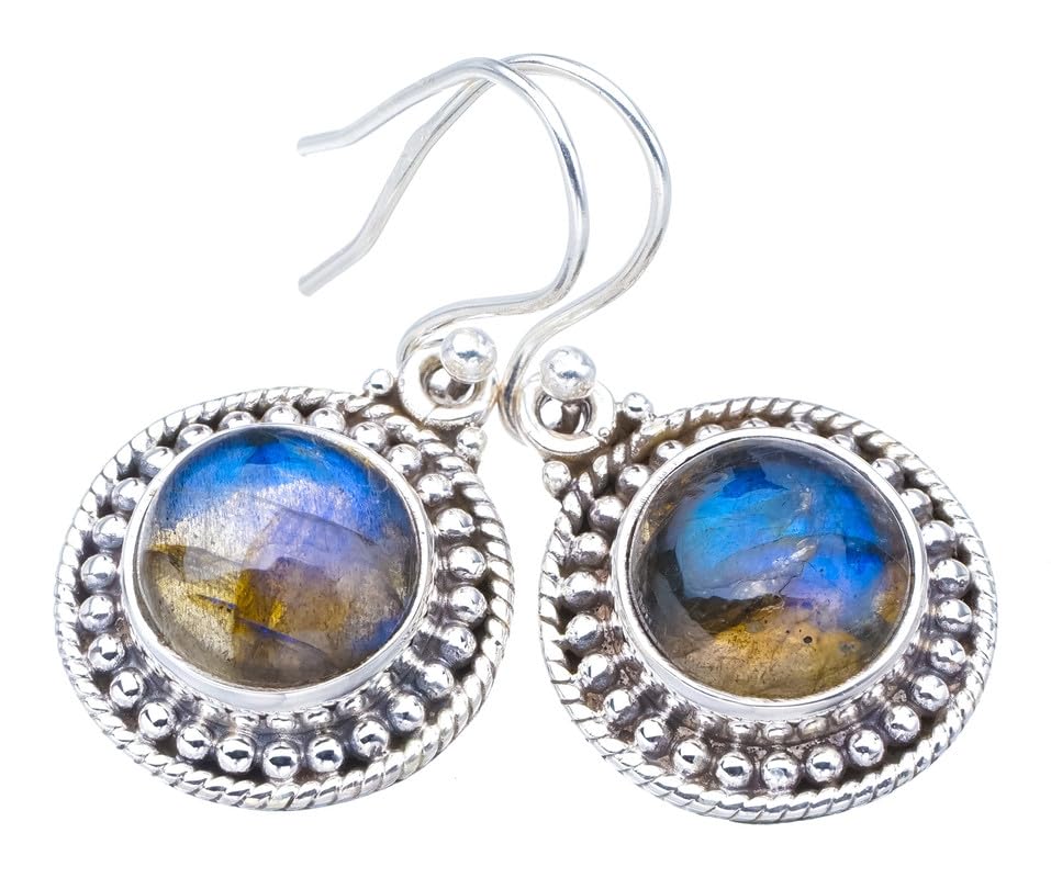 Boucles d'oreilles labradorite argent sterling 925 un cadeau d'anniversaire inoubliable