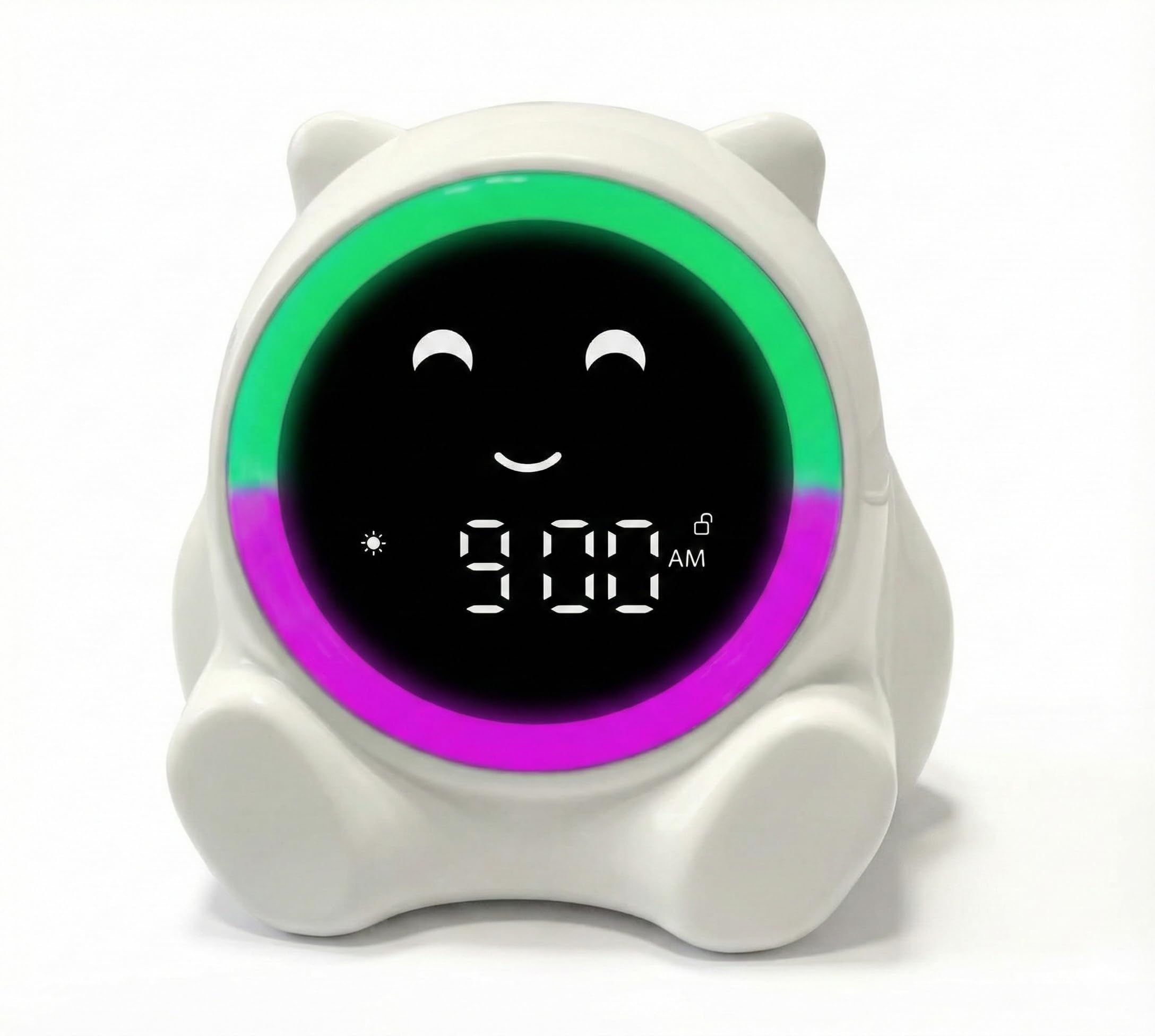 LIVEVIE Pali Kids Sleep Training Clock with Visual Countdown Ring, Reward Drawer, Night Light, Sound Machine, App Control, Custom Routines, Battery Backup, OK to Wake Toddler Alarm