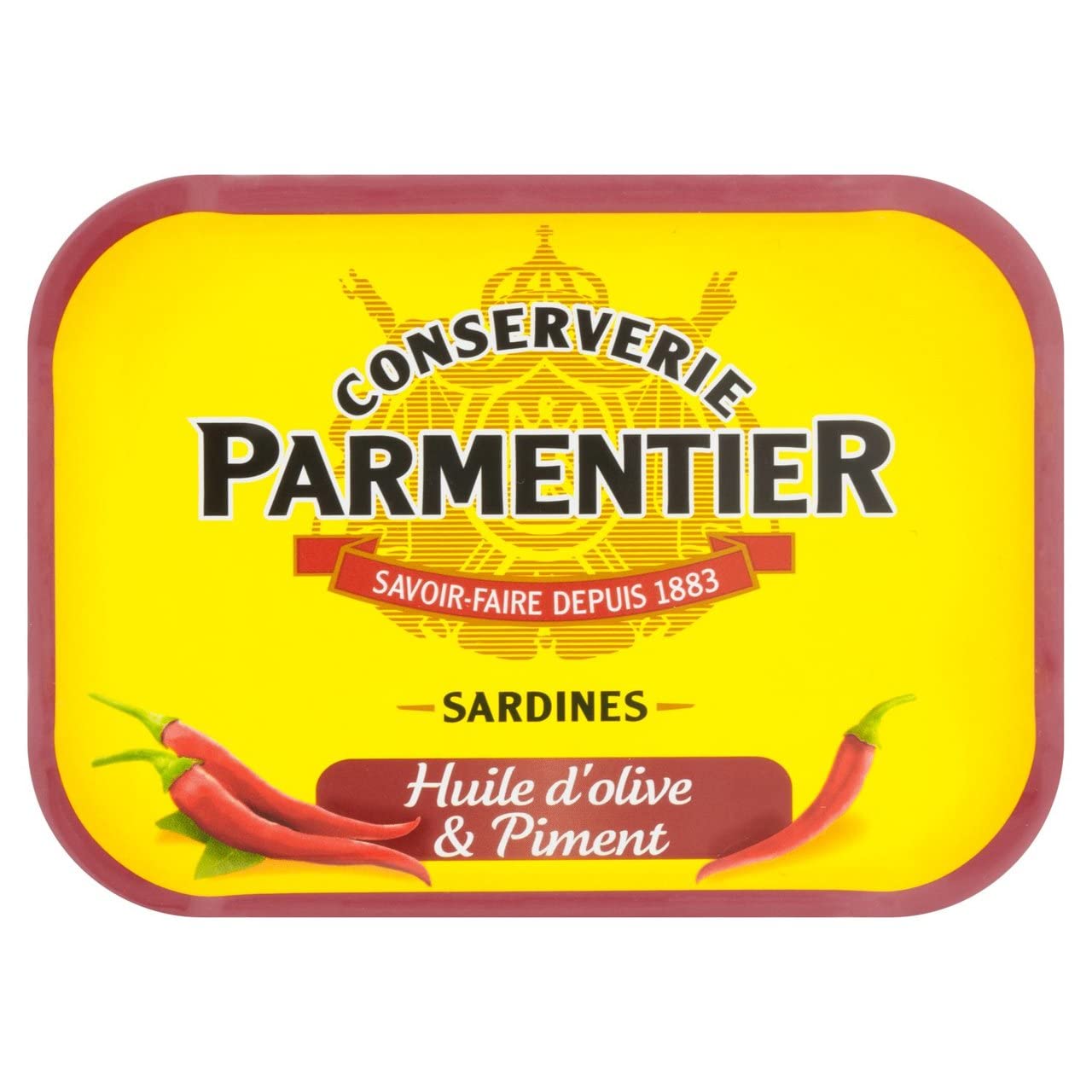 Parmentier Sardines Huile d'Olive Piment 1/6 135 g