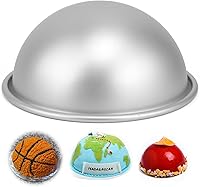 Vista 9 de Bandeja para pastel de 5 pulgadas con cúpula, 2 piezas, Molde de pastel de fútbol, Molde de pastel de hemisferio, Molde de pastel de fútbol 3D