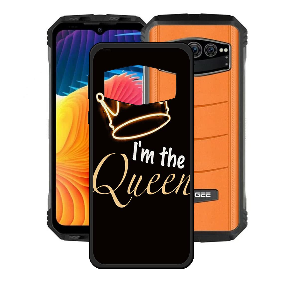 LCEHTOGYE Cover per Doogee V30,Nero Custodie Morbido Silicone Case Ultra Sottile TPU Flessibile Protettiva Custodia per Doogee V30 (6,58) - KE28