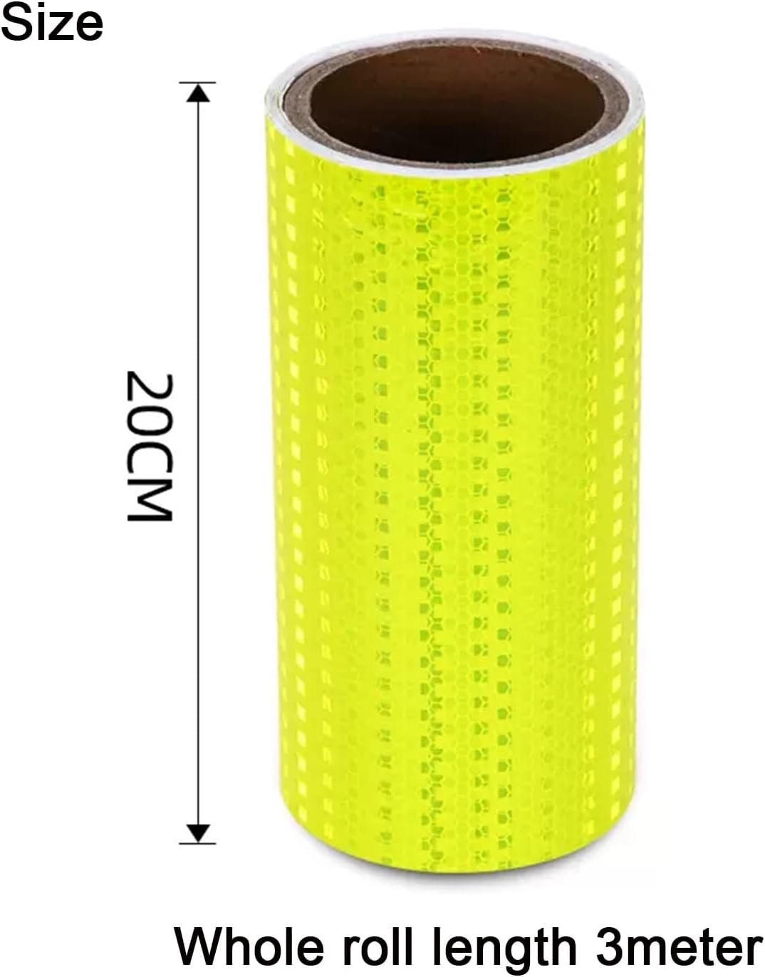 Reflective Tape, Adhesive Warning Tape, Reflective Warning Tape 300x20 cm Self-Adhesive Tape Outdoor Reflective Stickers for Bicycle Motorcycle Car Decoration(Yellow)