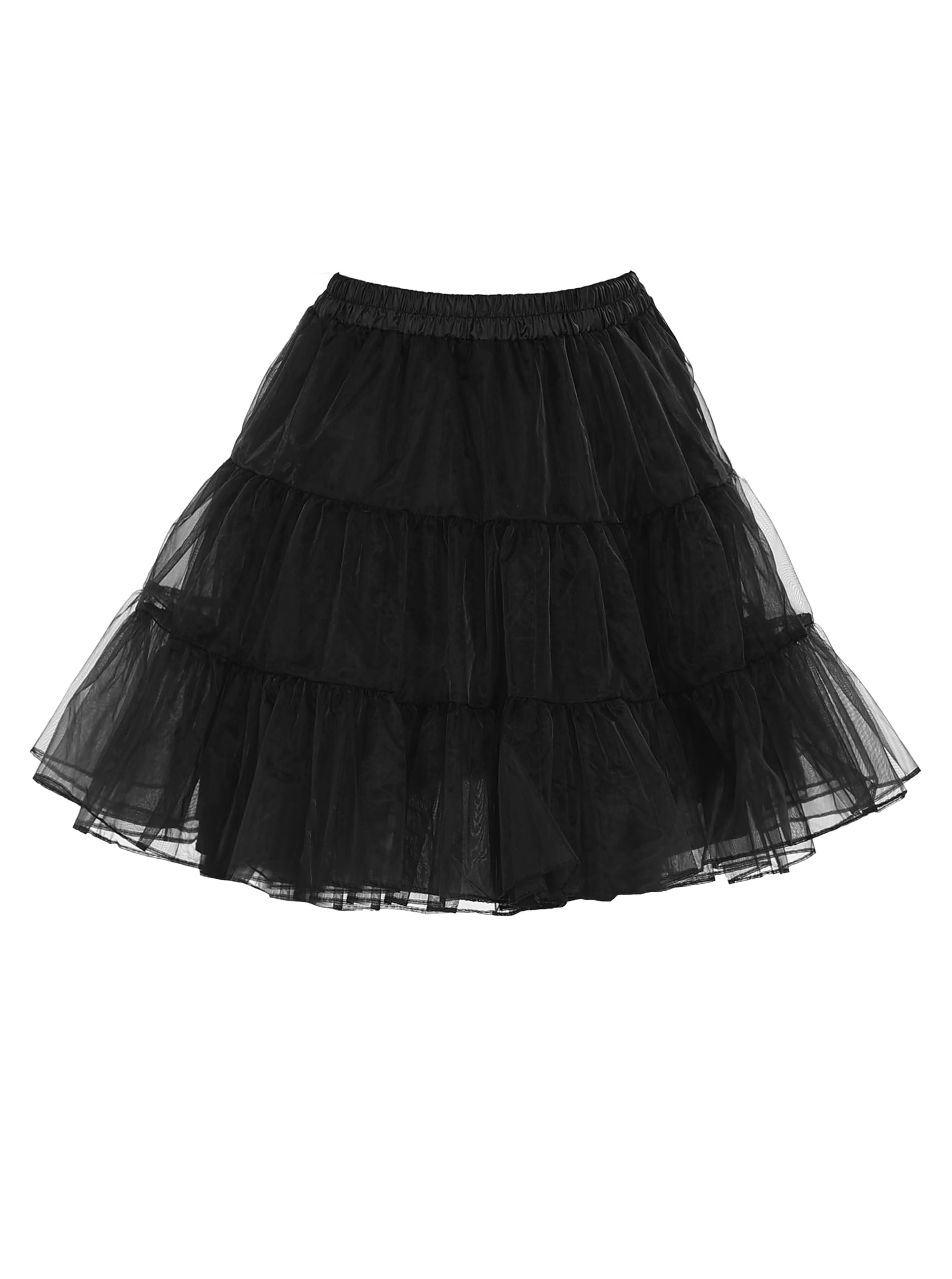 Wikoan Damska spódnica tiulowa, krótka halka, halka, spódnica, krynolina, na lata 50., rockabilly, halka, sukienka wieczorowa, sukienka dla panny młodej, S-XXL
