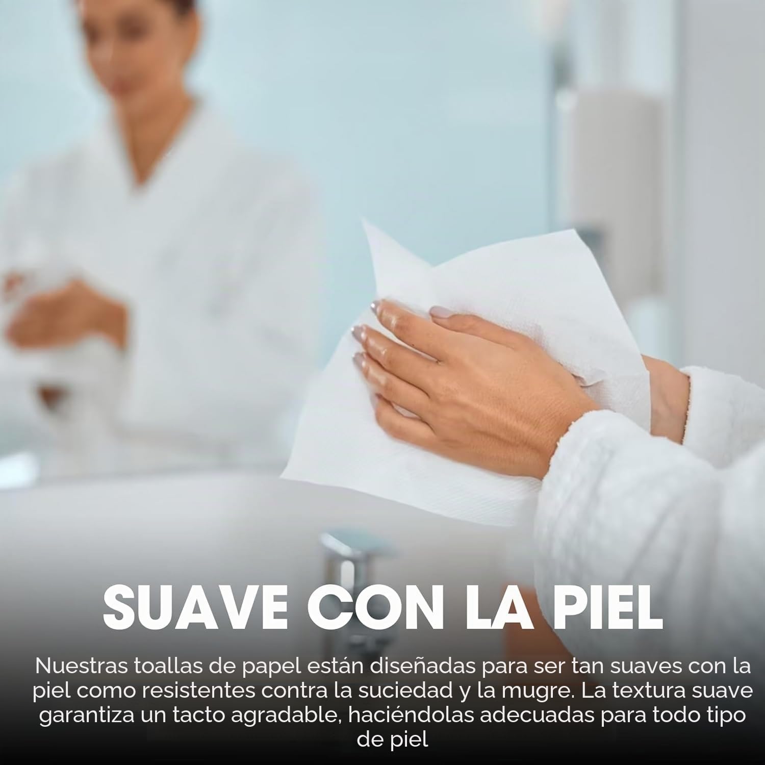 6000 Toallas Secamanos Plegadas Zig Zag - Desechables Laminadas Doble Capa - Papel Suave y Absorbente - 20x20cm para Dispensadores