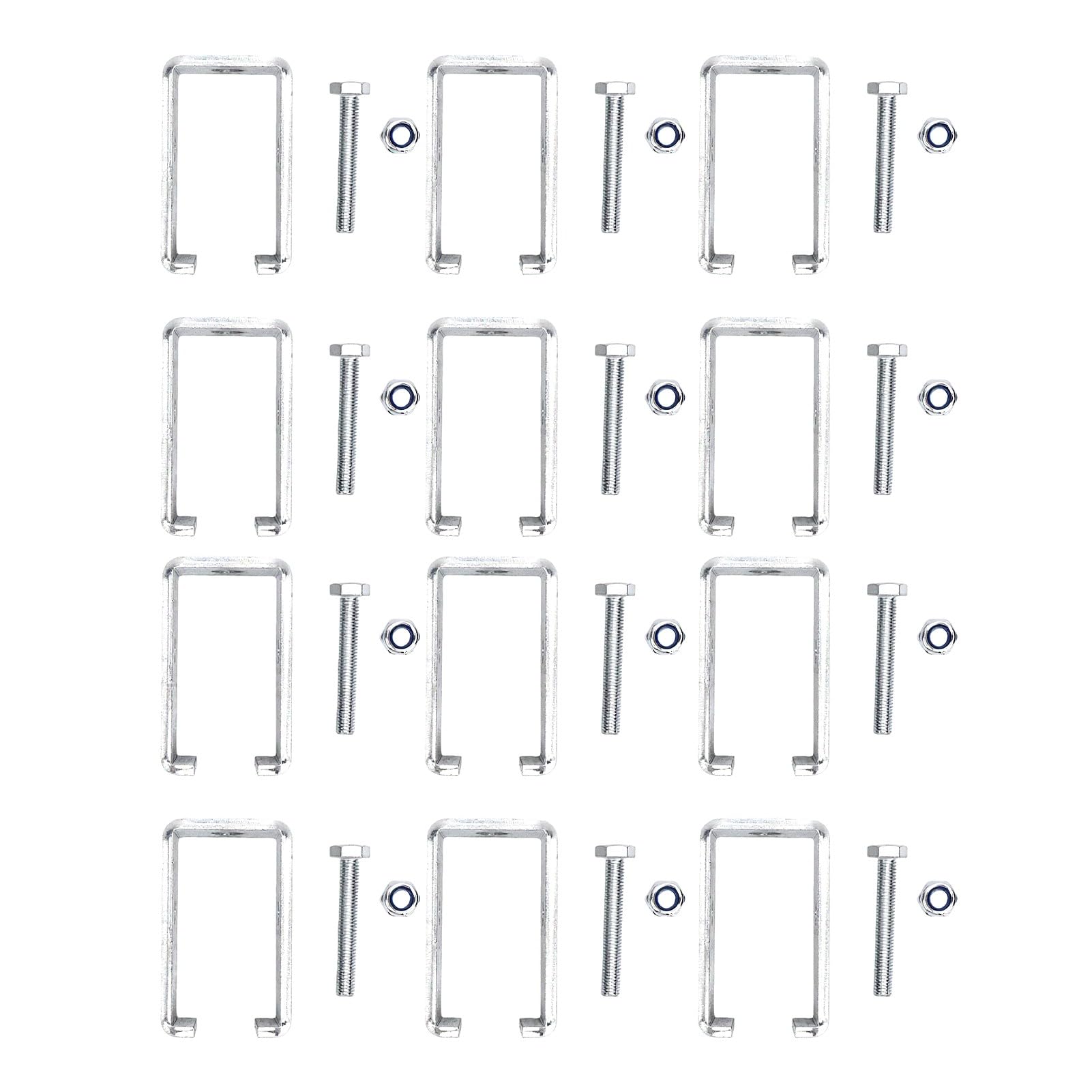 Fafeicy Staffa per Gancio per Binario per Carrello con Canale da 1-5/8