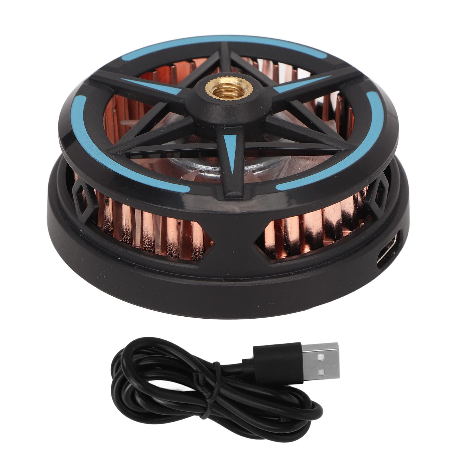 Radiador de Teléfono Móvil Portátil S6, Enfriador de Semiconductores Magnéticos, Ventilador de Radiador de Teléfono con Control de Temperatura Inteligente para Juegos, Transmisión