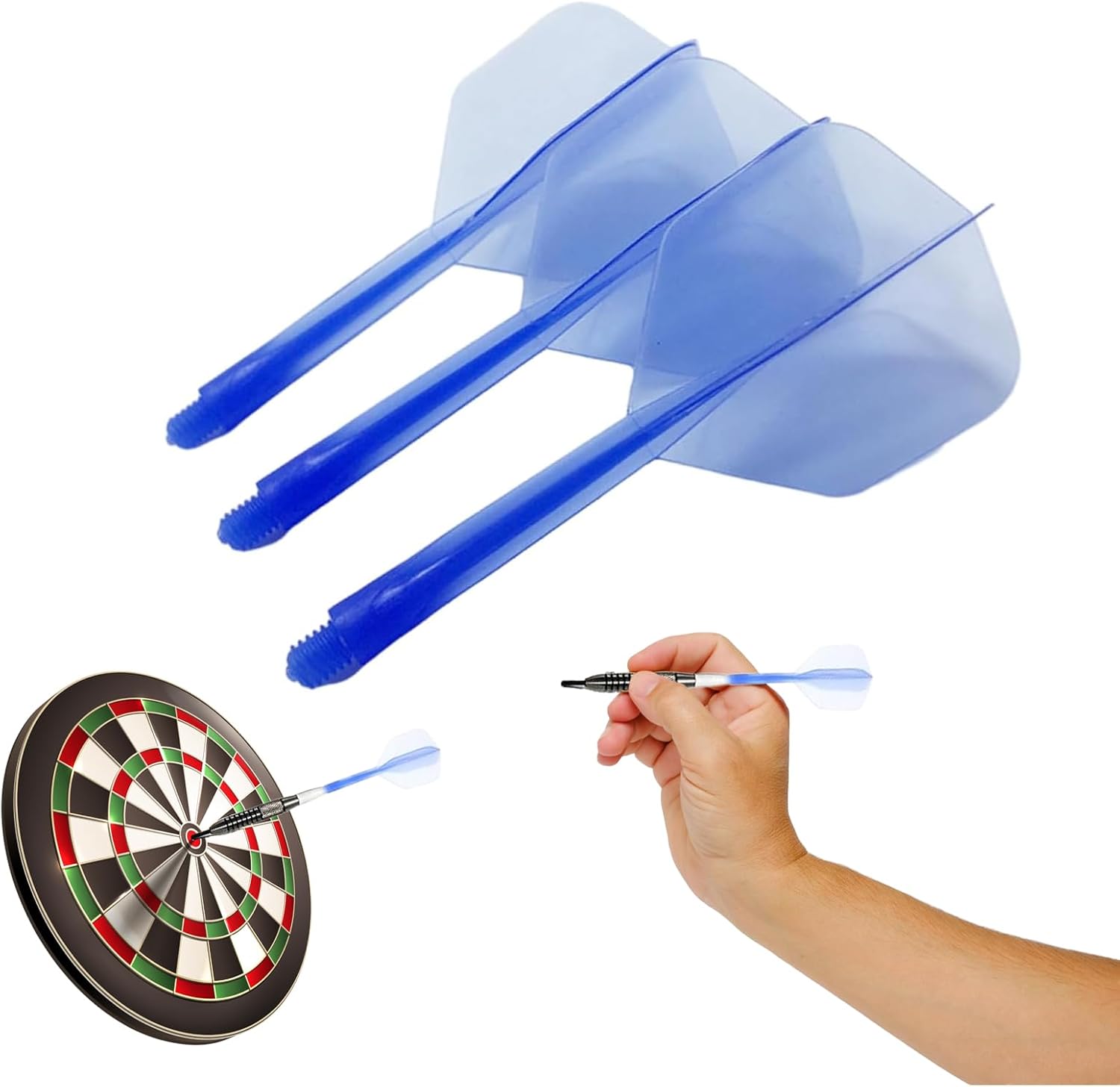 INBOLM 3PCS Darts Stems and Flights,Personalised Dart Flights and Stems