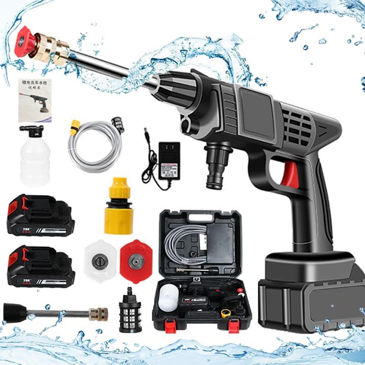 Amazon | 高圧洗浄機 コードレス 充電式高圧洗浄機 家庭用洗車機  