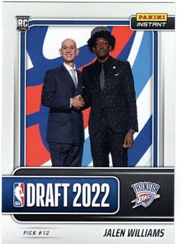 JALEN WILLIAMS RC 2022-23 Panini Instant Draft Night ROOKIE /693#DN12 Thunder COND NBA BASKETBALL