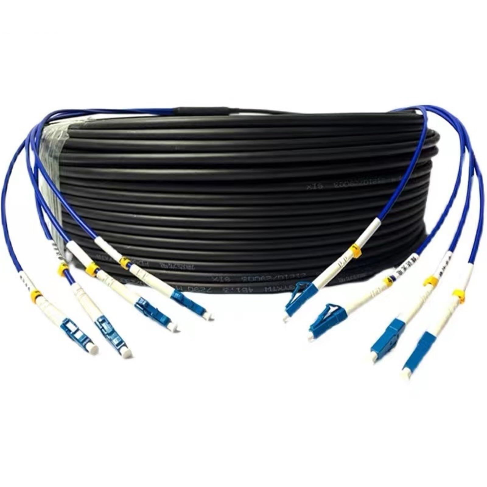 Câble de raccordement à fibre optique 150 m 2/4/6/8/12 fils, monomode multimode, OM2 (6 cœurs SC-SC OM2)