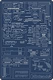 Press Start Poster, 20,3 x 30,5 cm, lustiges 