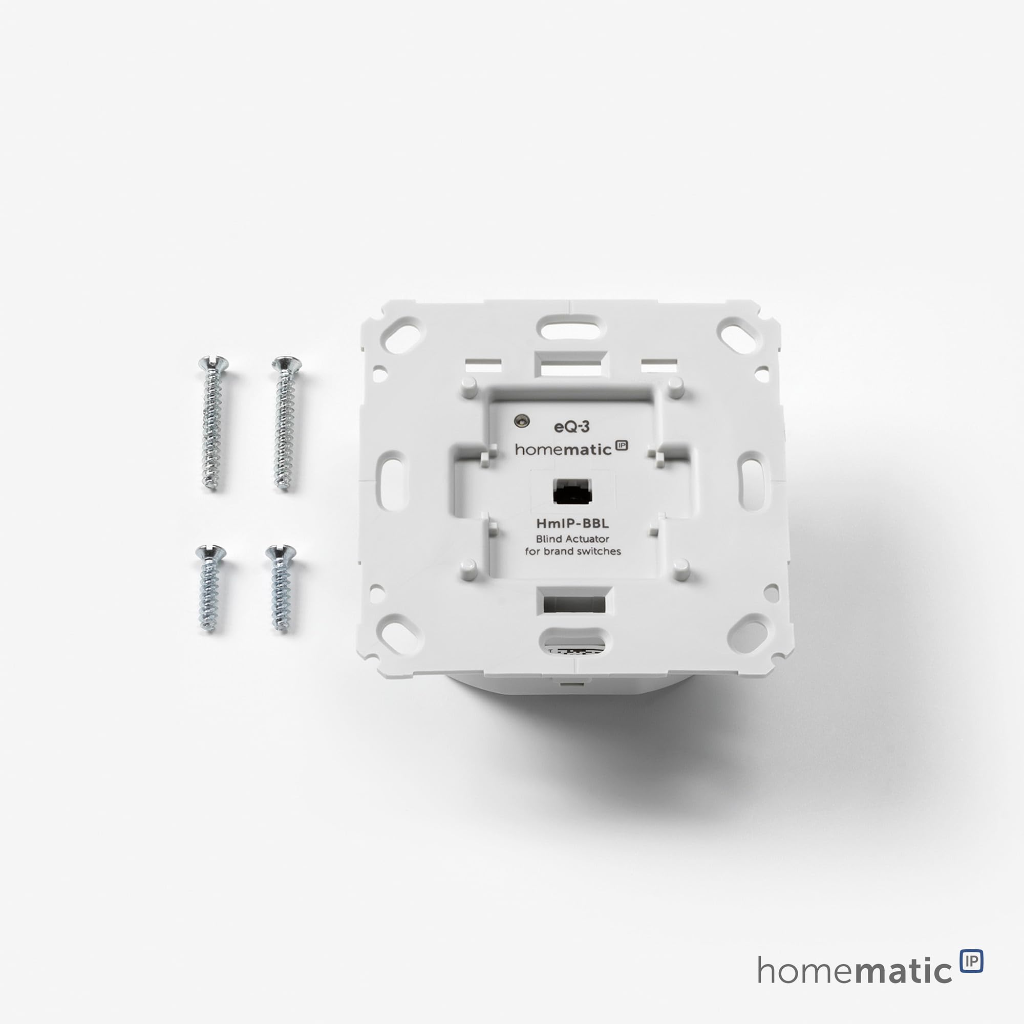 Homematic IP Smart Home Jalousieaktor für Markenschalter, digitale Steuerung von 1 Jalousie oder Raffstore, elektrische Jalousien nachrüsten, Steuerung per App, Alexa und Google Assistant, 151333A0
