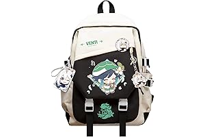 Genshin Venti Anime Laptop Bookbag, Backpack, and Student Backpack
