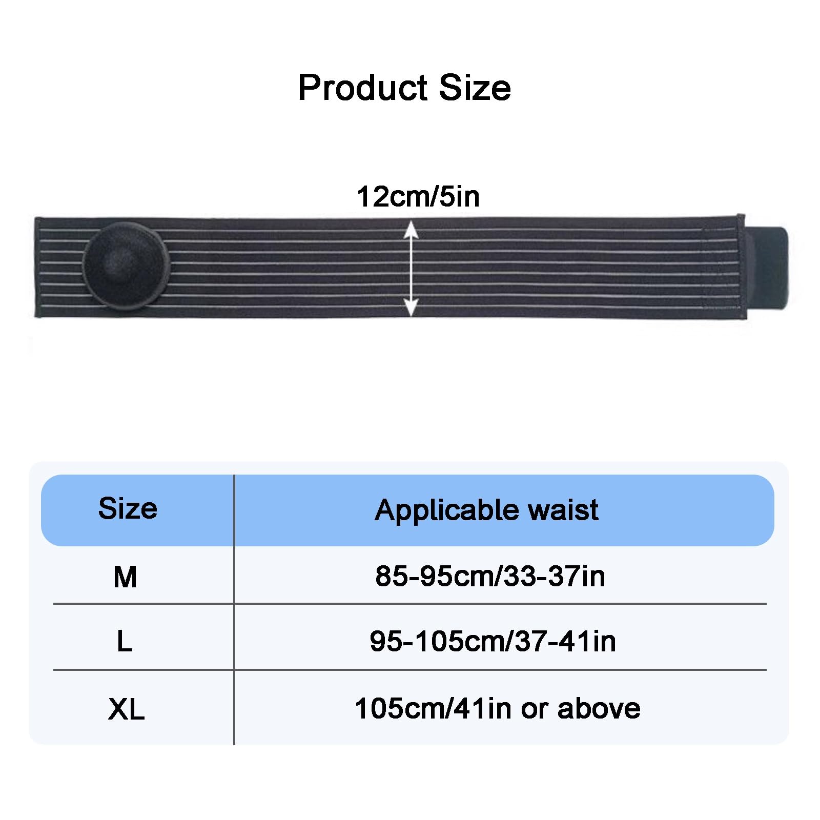 YZWZZXC Umbilical Hernia Belt, Abdominal Hernia Belt, Cotton Fabric, with Removable Pressure Pad, Stretch Waistband, for Women and Men(Gray,Medium)