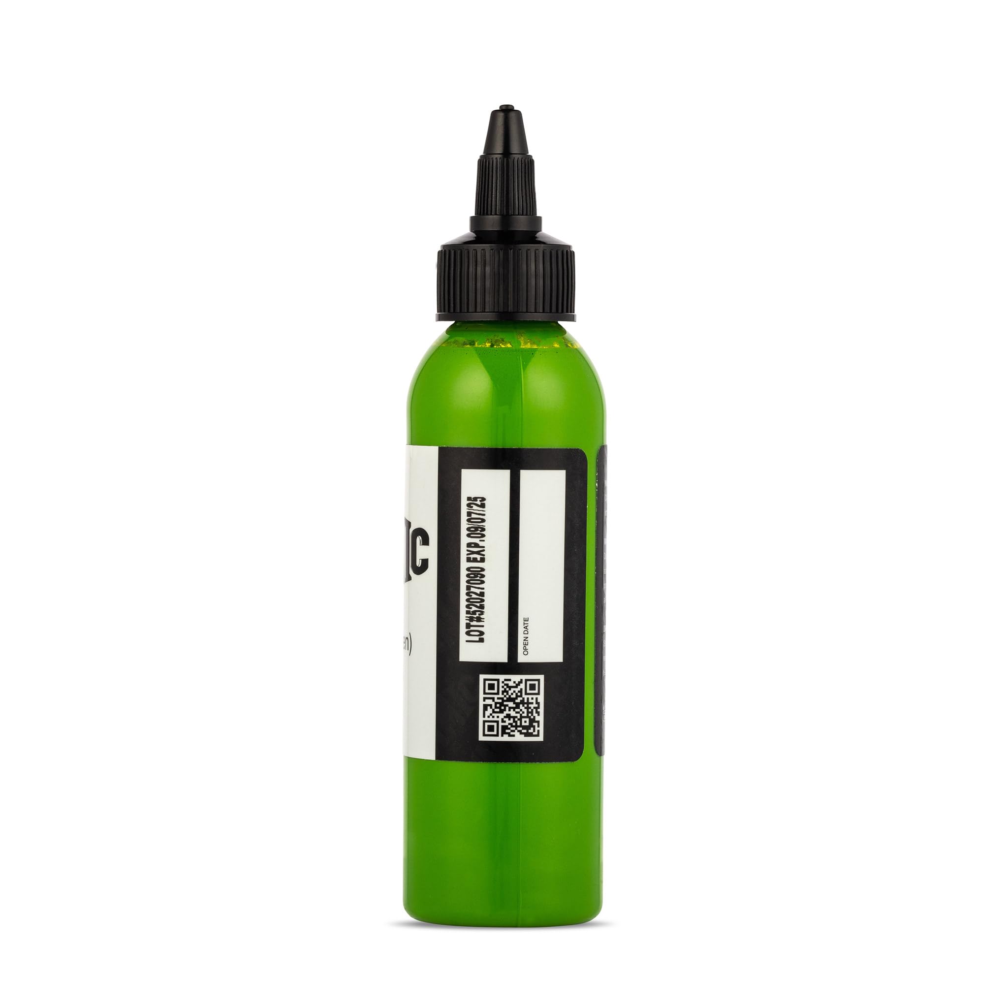 Dynamic Color Lime Green Tattoo Ink Made in USA Since 1990 4 oz | Sterilized and lot-numbered for full traceability; established American brand trusted by artists worldwide product thumbnail 4
