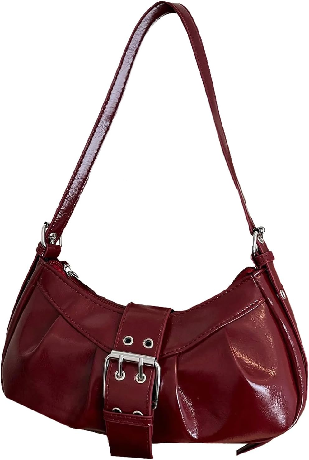 Verdusa Shoulder Bag for Women Y2k Purse Mini Purse Cute Purse Goth Punk Vintage Purse | Top Handle, Buckle, Punk, Purses, Bags