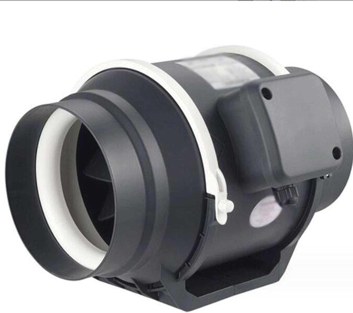 ICEMOB Inline Extractor Fan,Quiet Bathroom Ventilation Fan,Two Speed Adjustment,220V Kitchen Exhaust Fan,for Heating Cooling, Grow Tents, Hydroponics Duct Fan,Easy to Install,8 inches