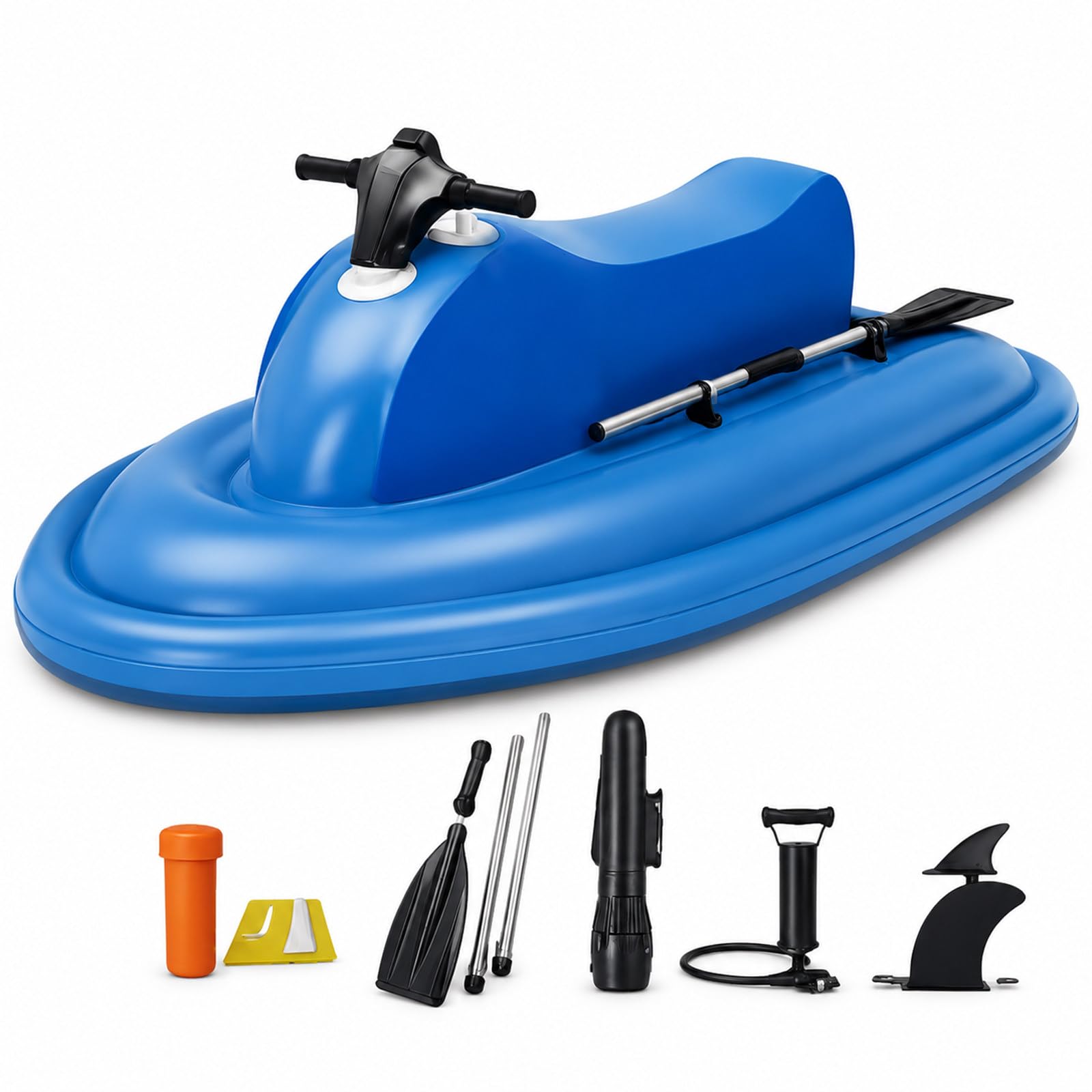 LADECNERHT Jet Boat, Seated Floating Pool Motor Boat, for Motorboat Beginners 16AhThrusters