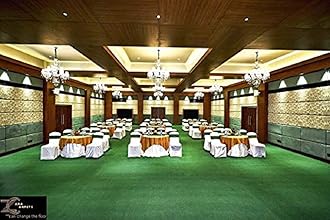 ZARACARPETS; 'can change the floor Has Launched Non Woven Wedding Carpets, Carpets for Church Aisle,Carpet for Marriage Hall, Events, Exhibitions,Functions and Gallaries Size 10x50 feet(6 MM) Color Green