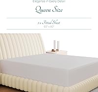 Vista 72 de Carressa Linen Sábana bajera ajustable 100% algodón tamaño King – Sábana bajera de 800 hilos King de algodón, lujosamente suave, refrescante