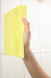Scotch-Brite Sponge Cloth, Yellow, 5 Sponges - Ideal Everyday Washing up Sponge for Kitchen, Bathroom, and Household, use on Non-Stick Cookware and Glass
