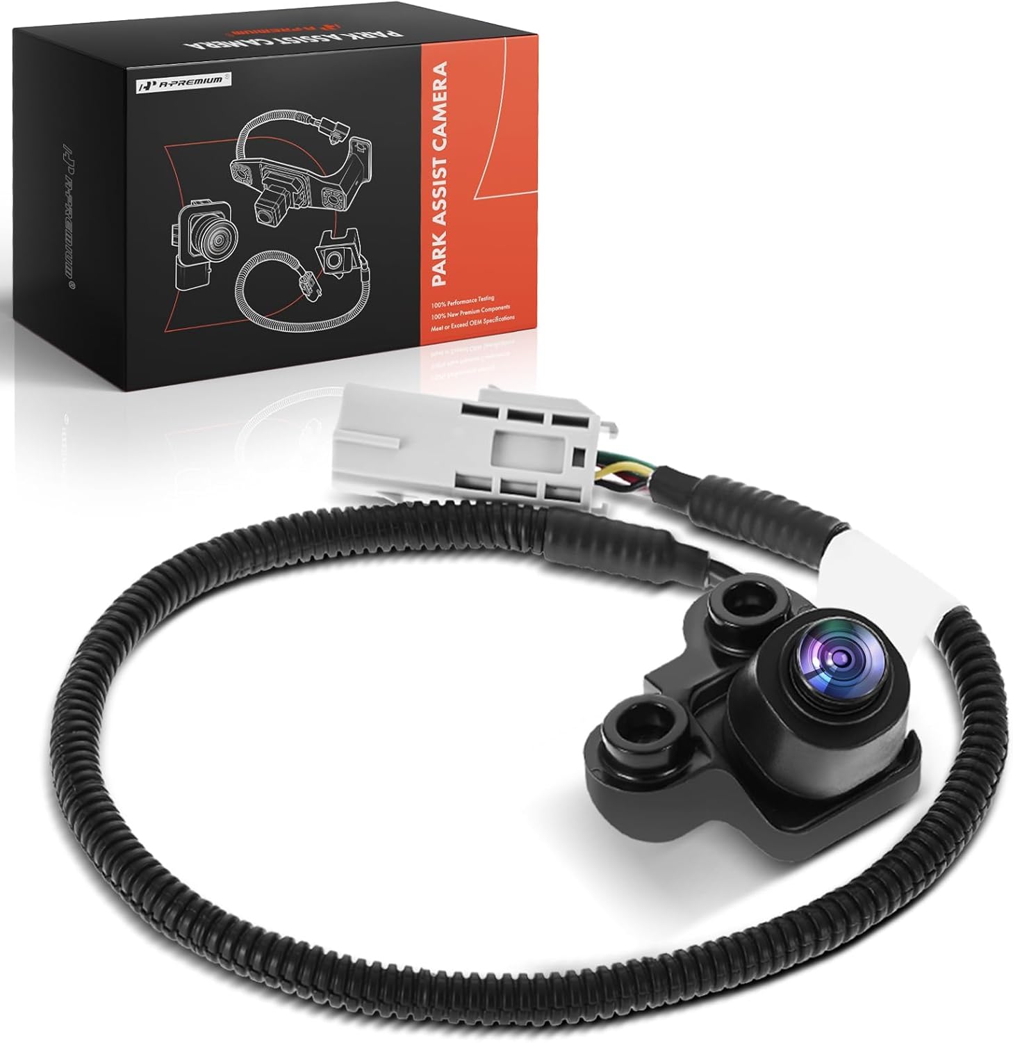 A-Premium Park Assist Camera Rear View Backup Reverse Camera Compatible with Select Chevrolet Models - 2009 2010 2011 2012 Traverse - Replace# 15926125