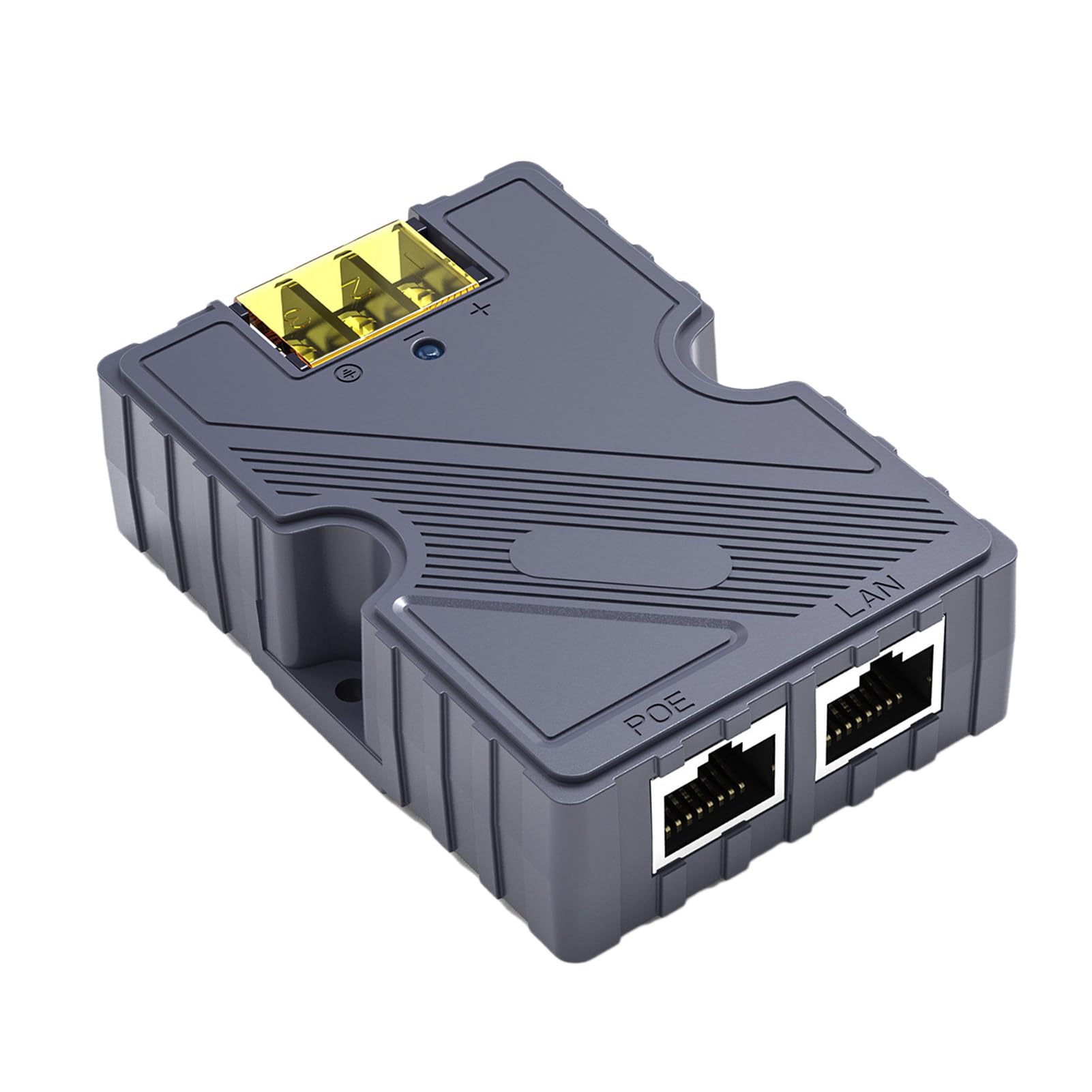 Iniettore PoE GigE Stabile da 150 W per Connessioni di Rete Veloci con Protezione da Sovratensione per Uso Domestico o in Ufficio